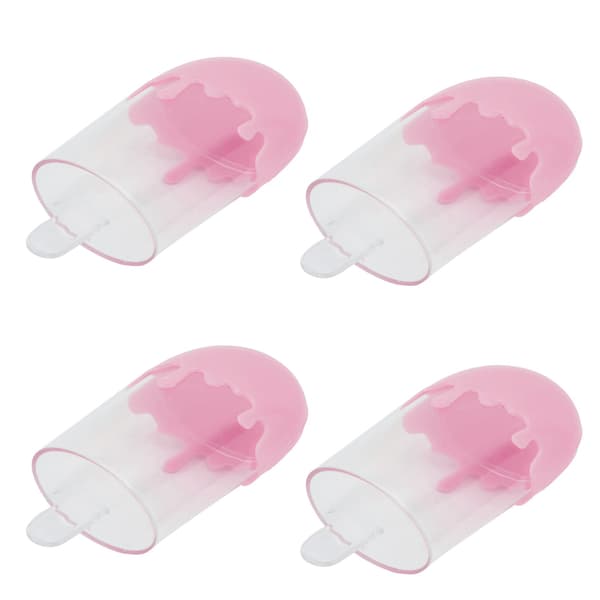 12 stk. isformede slikæsker af plastik til bryllupsfester - Pink