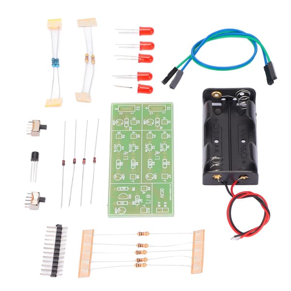 Diskret komponentgrindkretskit Analog krets Slitstark ABS DIY elektronikkit för experimentell träning