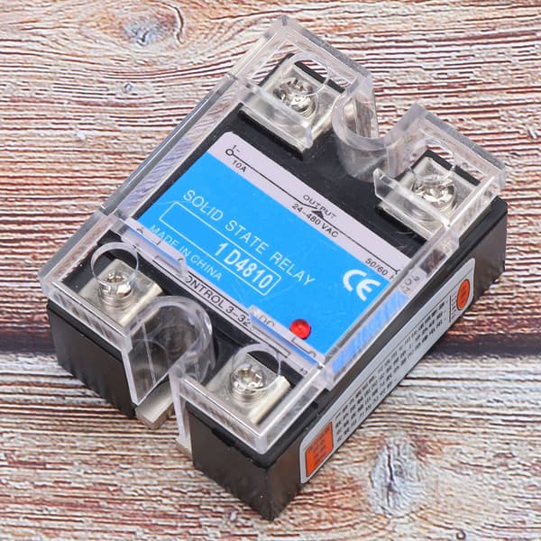 Solid State Relä 3-32VDC Ingång 24-480VAC Last DC AC SSR Elektrisk Utrustning (BERM-1D 4810)