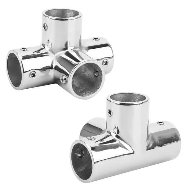 25 mm håndrækværkbeslag 316 rustfrit stål 4-vejs rund base hardware tilbehør