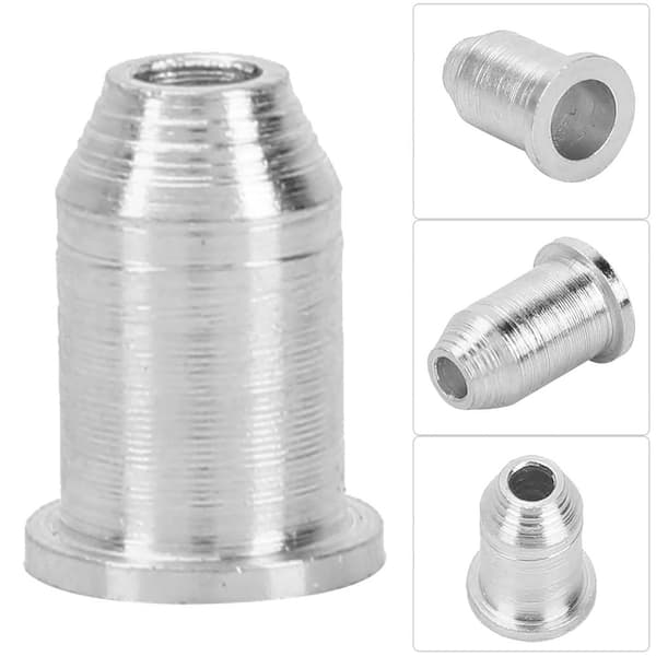 6 st järn elektrisk gitarr stränghylsor gitarr stränglock instrumenttillbehör (silver)