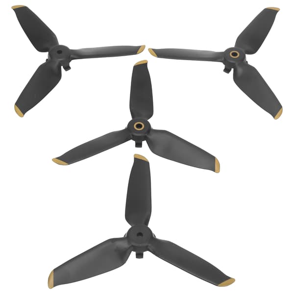2-pak RC Drone Propelsæt, 3-bladet Quick-Release Reservepropeller til FPV Combo, Guldkant, Maks. 150 tegn