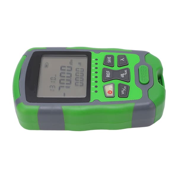 Fiberoptisk effektmåler tester, -70~+10dBm, genopladeligt LCD-display, 20mW, 5-pak
