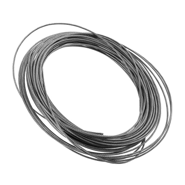1 stk. 15 meter 304 rustfri stålkabel wire reb diameter 1,5 mm