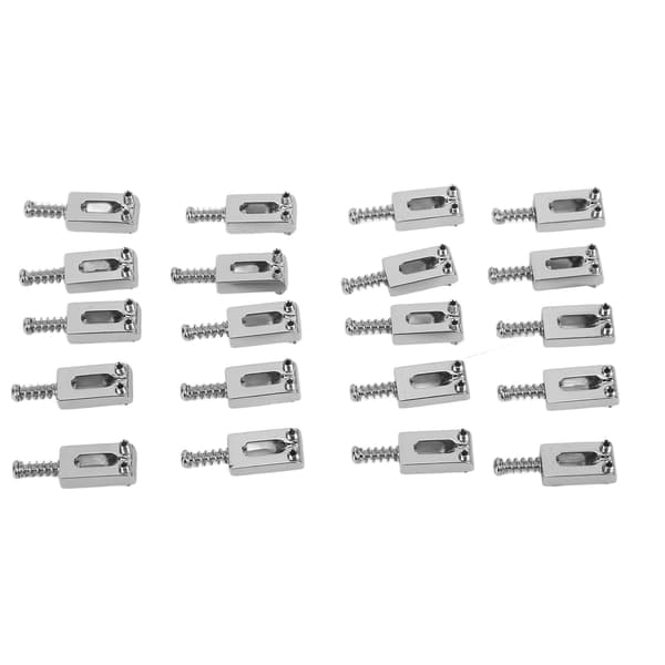 20-pack silvermetall elgitarrstallar precisionsbearbetade kompakta reservdelar för gitarr och elgitarr förbättrad ton