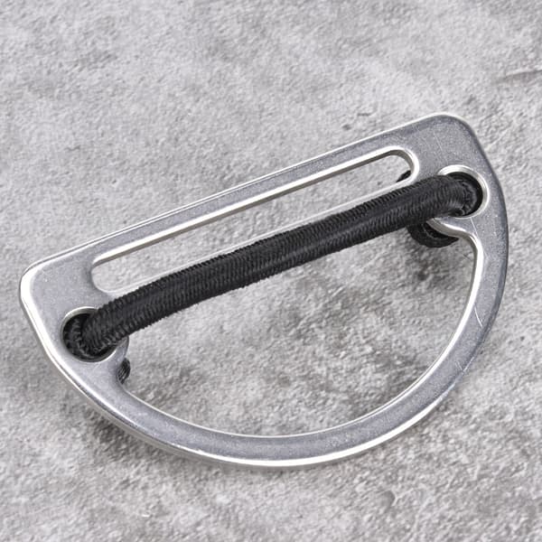 316 rustfrit stål D-ring bælte spænde, webbing remholder, tilbehør til dykkerudstyr, sølv, 1-pak, SSA RK06D