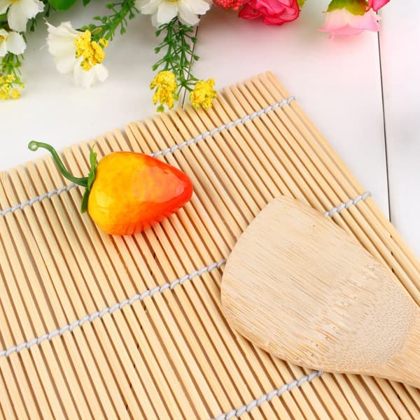 DIY Sushi Rullemaskine Rulle Bambus Materiale Måtte Maker Og Et Rispadlesæt