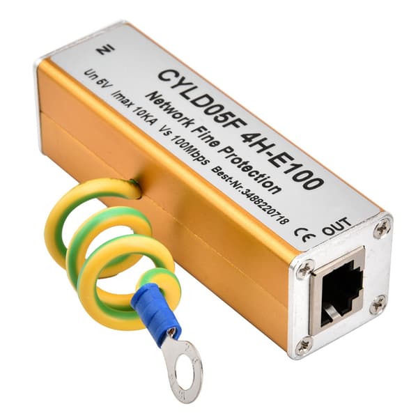 RJ45 RJ11-sovitin Ethernet-verkon ylijännitesuoja ukkossuojaus 5V