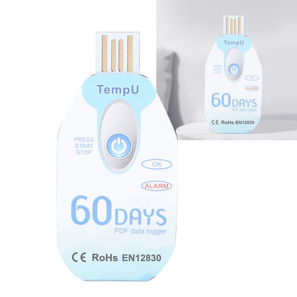 Mat temperaturinspelare Bärbar temperaturdatalogger PDF-rapport USB-driven datalogger