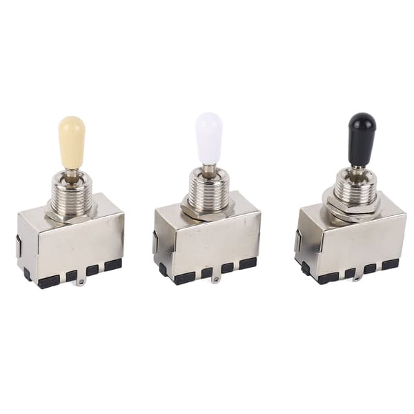 3-pack metall 3-läges elgitarr vippströmbrytare, tonväljare för gitarrhårdvara