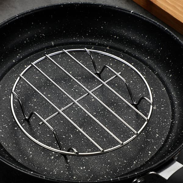 Rustfrit Stål Grydeunderlag Stativ Kraftig Trykkoger Dampstativ Madlavningsstativ