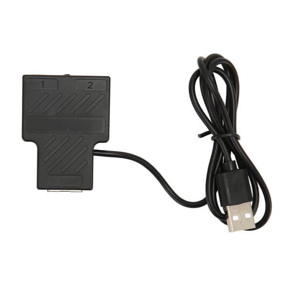 RJ45 Ethernet Splitter 1 til 2, 100Mbps LAN Adapter Hub med USB-strømkabel