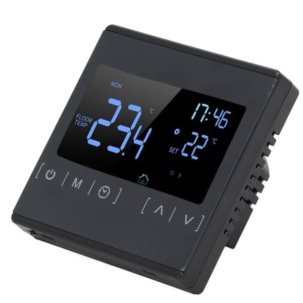 Programmerbar Digital Termostat Smart Touch Skærm Hjemmetermostat til Sveddampningsrum AC85V til 250V