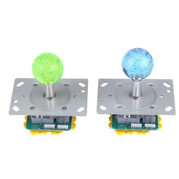 20 DIY selvlysende arkadeknapper, 2 joysticks, 2 USB-encoder-sæt til brugerdefinerede spilbygninger