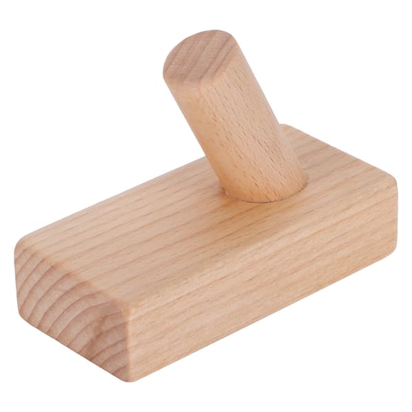 Originalitet Väggmonterad Krok Trä Dörr Kläder Hatt Hängare för Sovrum Badrum