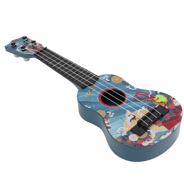 Barnleksak Ukulele Mini Plastgitarr Musikinstrument för förskolebarn PresentBlå