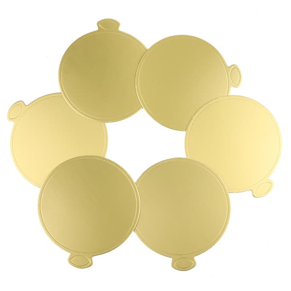 100 st Mousse Tårtbrickor Guld Papper Cupcake Dessert Displaybricka Bröllopsfödelsedagstårta