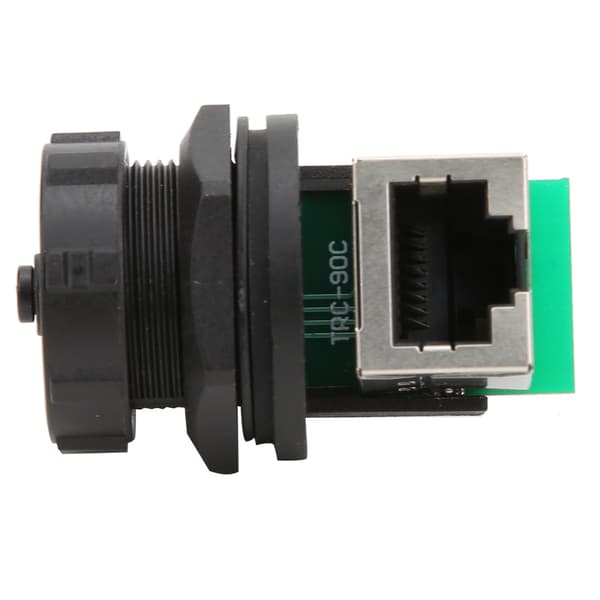 2 kpl RJ45-sovitin RJ45-90° Post Board kaksoispistorasia ulkokäyttöön vedenpitävä Ethernet-liitin