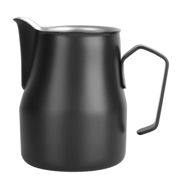 500 ml mælkeskummerkande i rustfrit stål til kaffebar (sort)