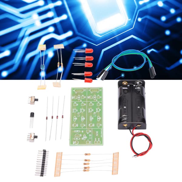 Diskret komponentgrindkretskit Analog krets Slitstark ABS DIY elektronikkit för experimentell träning