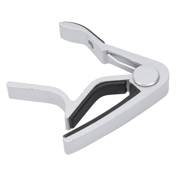 1x Silver Zinklegering Gitarr Capo & 5x Celluloid Plektrum Stränginstrument Reparationstillbehör