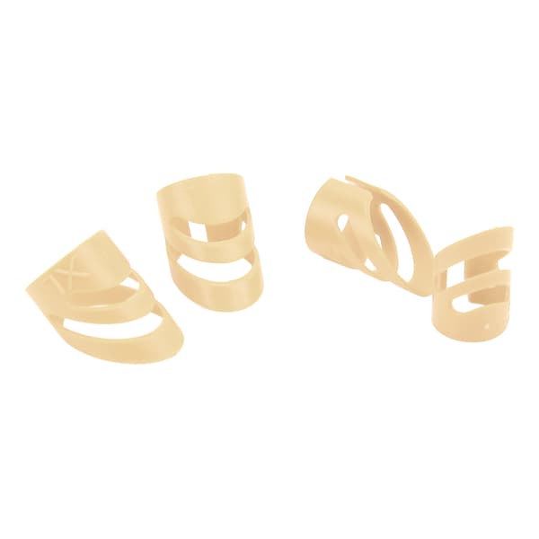4 st beige gitarrfingerplektrum fingerskydd instrumentsats för basbanjo