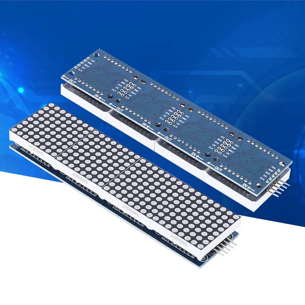 Dot Matrix Kontrolmodul LED Single Chip Mikrocomputer Controller 4-i-1