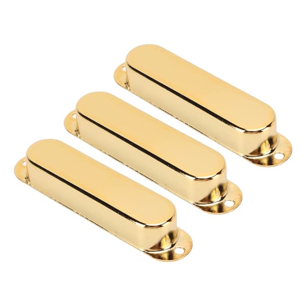 3 st elgitarr single coil pickup-skydd koppar musiktillbehörssats guld