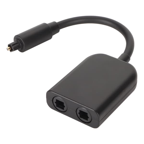 Optisk splitter 1x2 han til hun 6-kernet fiberlydadapter til PS3 Xbox One S CD DVD