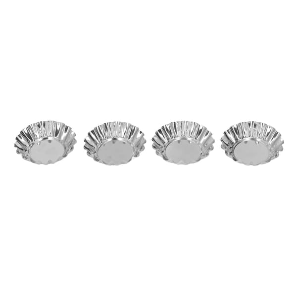 12 stk. æggetærteforme Mini runde cupcakeforme i rustfrit stål værktøjssæt til bagning