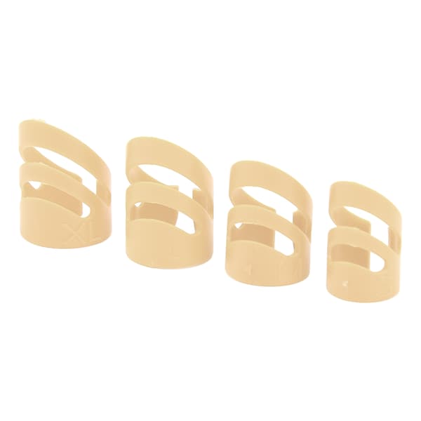 4 st beige gitarrfingerplektrum fingerskydd instrumentsats för basbanjo