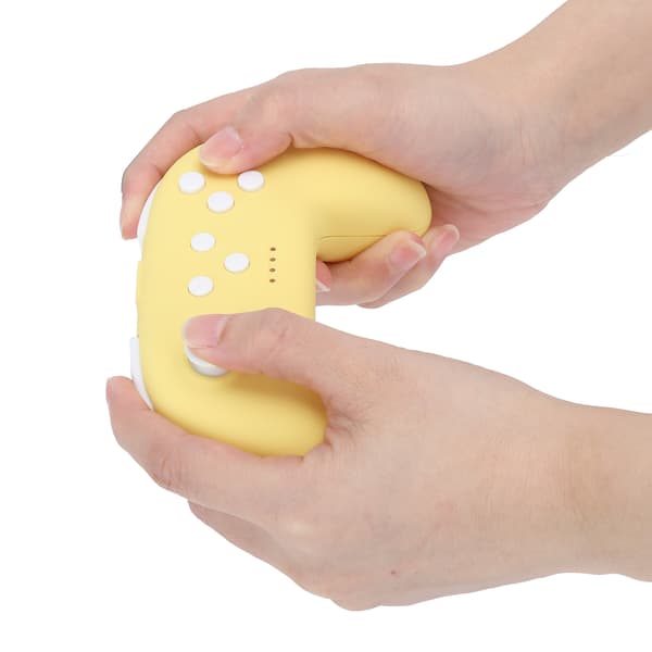 Trådlös handkontroll för Switch Pro Mini Gamepad Grip för NS Lite Dubbel Vibration Grön Gul