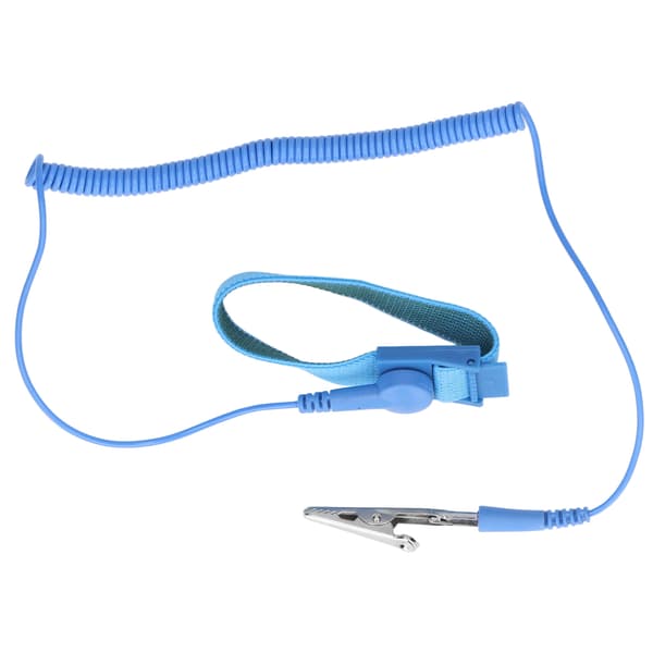 Statisk Resistent Handledsrem Justerbar Återanvändbar ESD Armband för Elektronisk Utrustning Blå