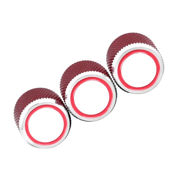Röda volym- och tonrattar i metall för gitarr, 3-pack, potentiometerkontroll för elgitarr för GD138