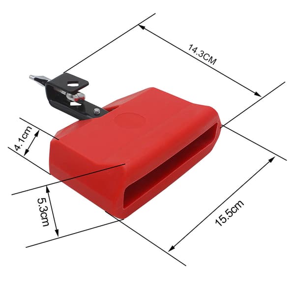 ABS Plast Koklokke Quick Release Mount Trommestik Babylegetøjssæt (Rød)