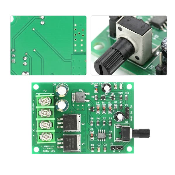 DC5-18V Højeffekt PWM DC Motor Hastighedsregulator Motor Driver Board