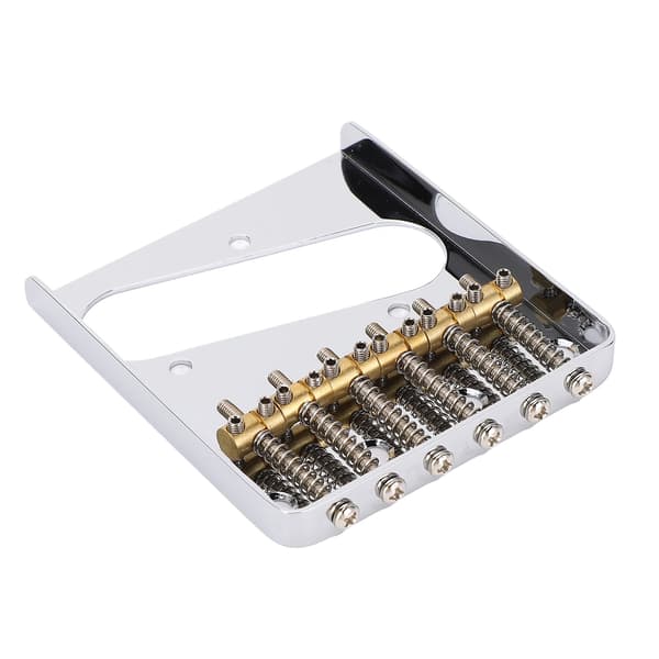 54 mm Telecaster gitarrstall, 6-strängad Hardtail med mässingssadlar, krommetall reservdel för elgitarr