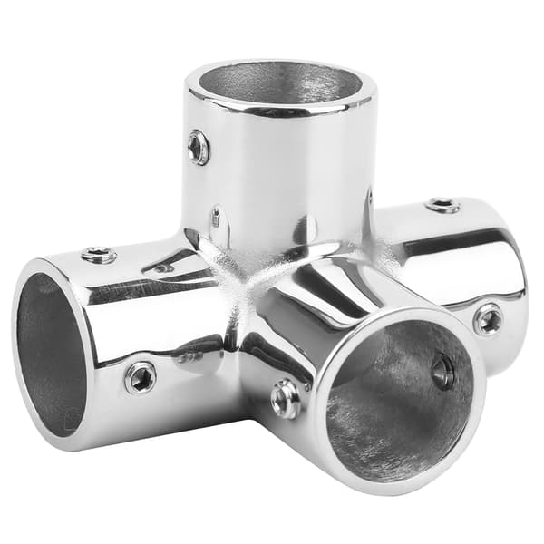 25 mm håndrækværkbeslag 316 rustfrit stål 4-vejs rund base hardware tilbehør