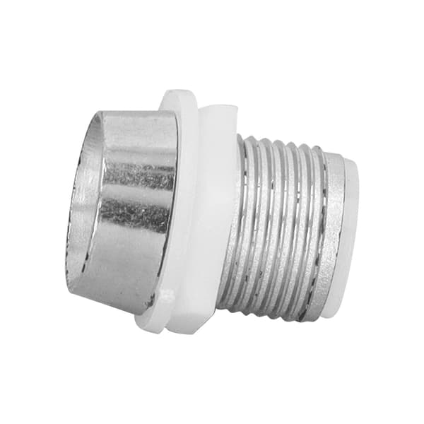 100 STK LED-holder 0,3 tommer plast forkromet stabil lysdiode fatning base til DIY-indikator
