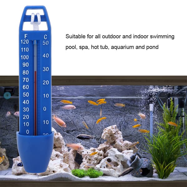 Pool flytande termometer Vattentermometer med snöre Pool Spa Badkar