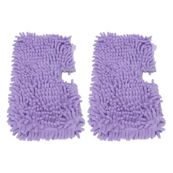 2 st moppbytesdynor Mjuk mikrofiber moppdukstillbehör Passar för Shark S3601 S3501 Lila