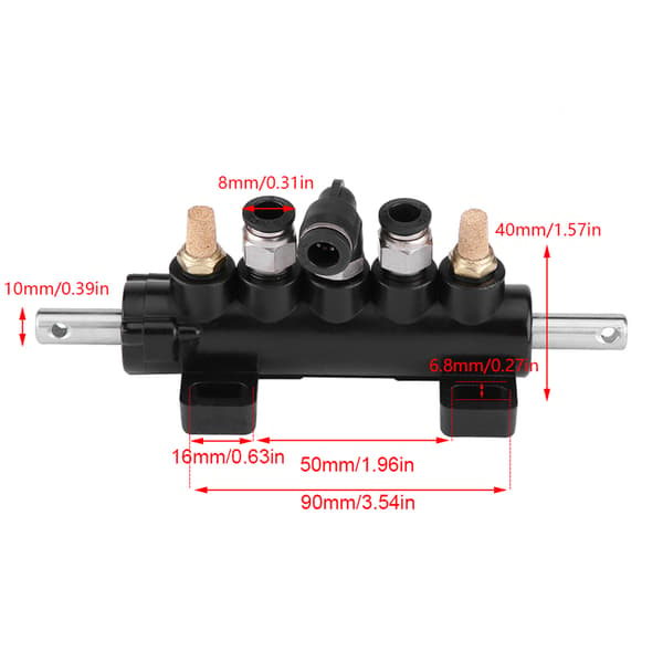 Luftdriven fotpedalventil för Ranger däckväxlarverktyg, typ B, 2-pack