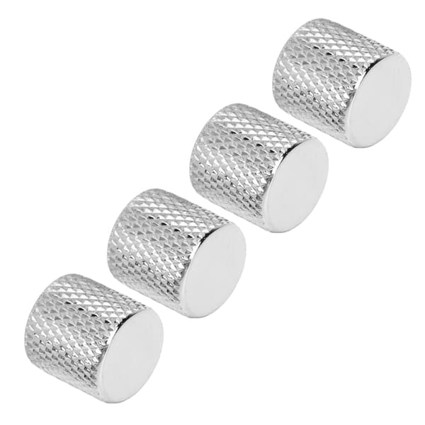 4st Potentiometerratt Bred Kompatibilitet Stark Delikat Elgitarr Kontrollratt Silver