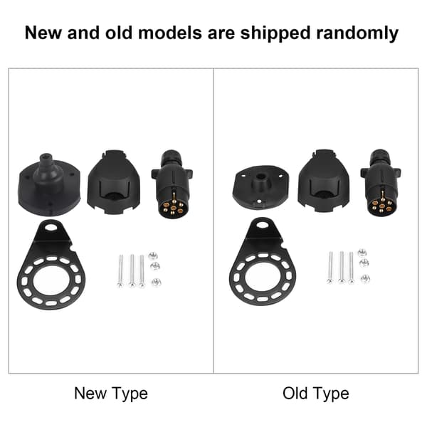 12V 7-vejs RV Trailer Stik Adapter Holder til Campingvogn Trækstang