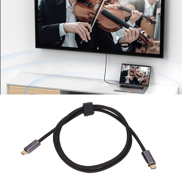 USB-C forlængerkabel USB3.2 100W 20Gbps 8K 60Hz Han til Han Adapter til Arbejde Studie 1m