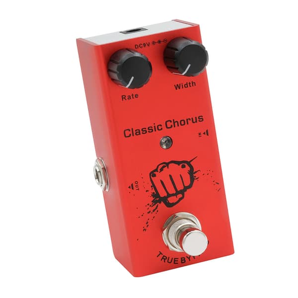 IRIN EF-05 Kompakt Mini Enkel Elgitarr Effektpedal Stompbox med True Bypass Klassisk Chorus Röd