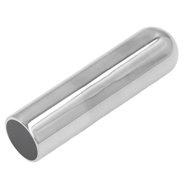 Solid Rostfritt Stål Lap Steel Gitarr Tone Bar 83x22mm med Förvaringsväska för Pedal & Elgitarr, 1 Bar + 1 Väska Set