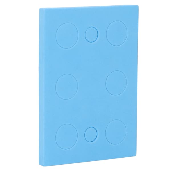 Blå Labbskumrörställ, Högdensitetsflytande hållare för centrifugrör, Rektangulär 8-brunn, 20-pack, Passar 1,5 ml & 10 ml, Slitstark polyeten för S