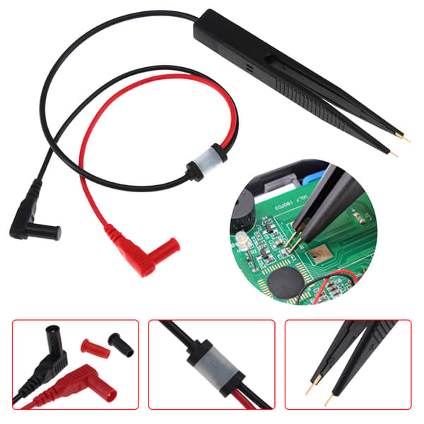 Hvid SMD SMT Chip Kapacitans Test Pen Clip Til Multimeter