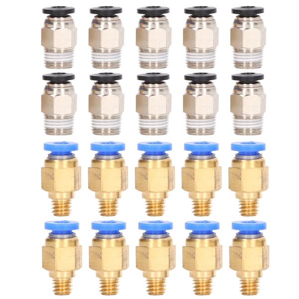 20 stk. 3D-printer pneumatisk fitting PC4-M6 PC4-10 tilbehørssæt til Creality Ender 3